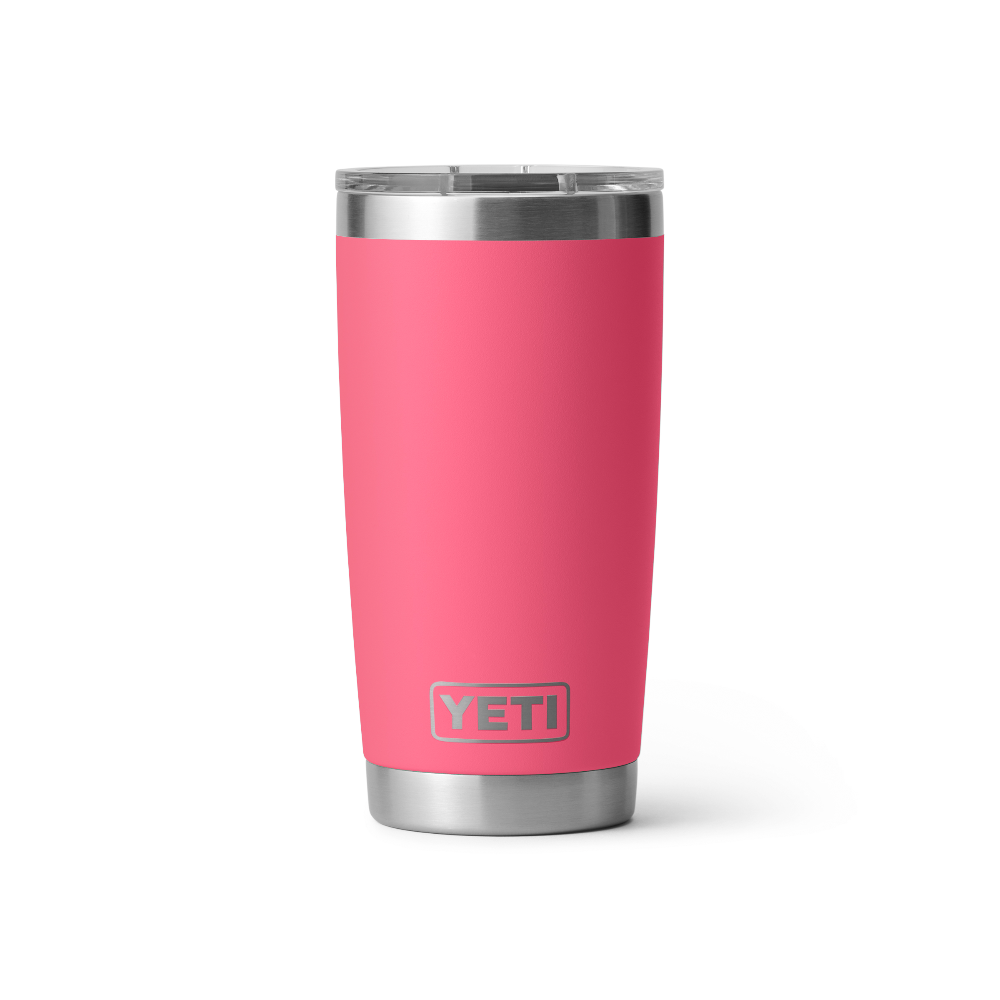 Rambler 20 oz Tumbler With Magslider Lid - Daybreak Yellow - Tropical Pink - Image 1