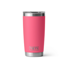 Rambler 20 oz Tumbler With Magslider Lid - Daybreak Yellow - Tropical Pink - Image 1