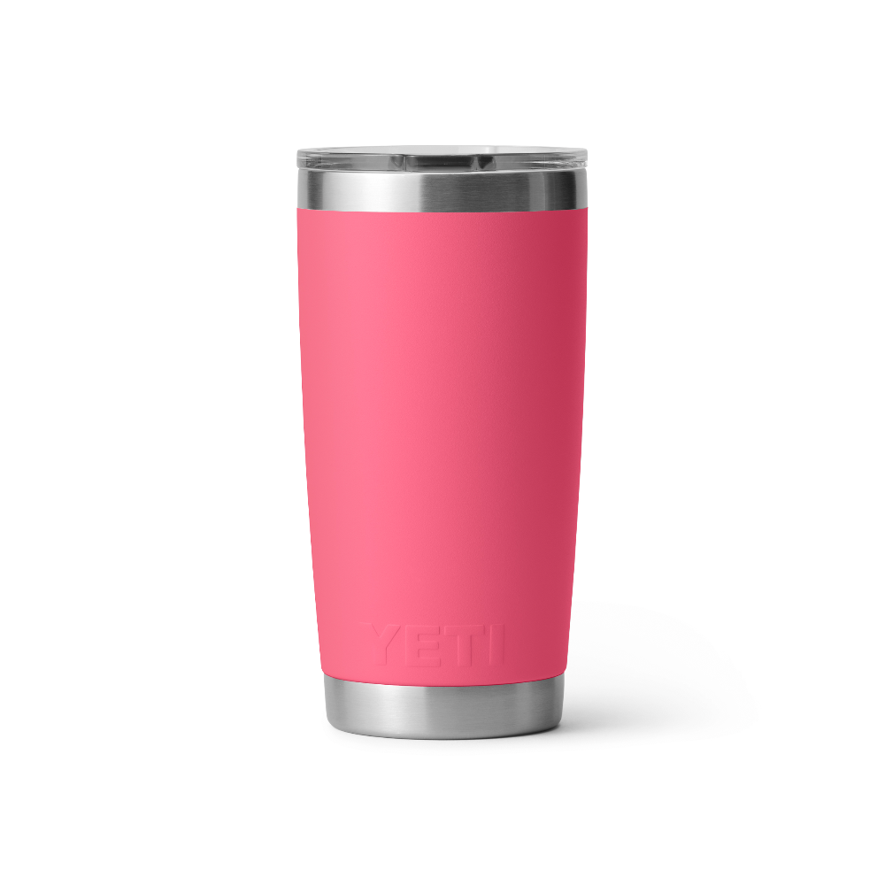 Rambler 20 oz Tumbler With Magslider Lid - Daybreak Yellow - Tropical Pink - Image 3