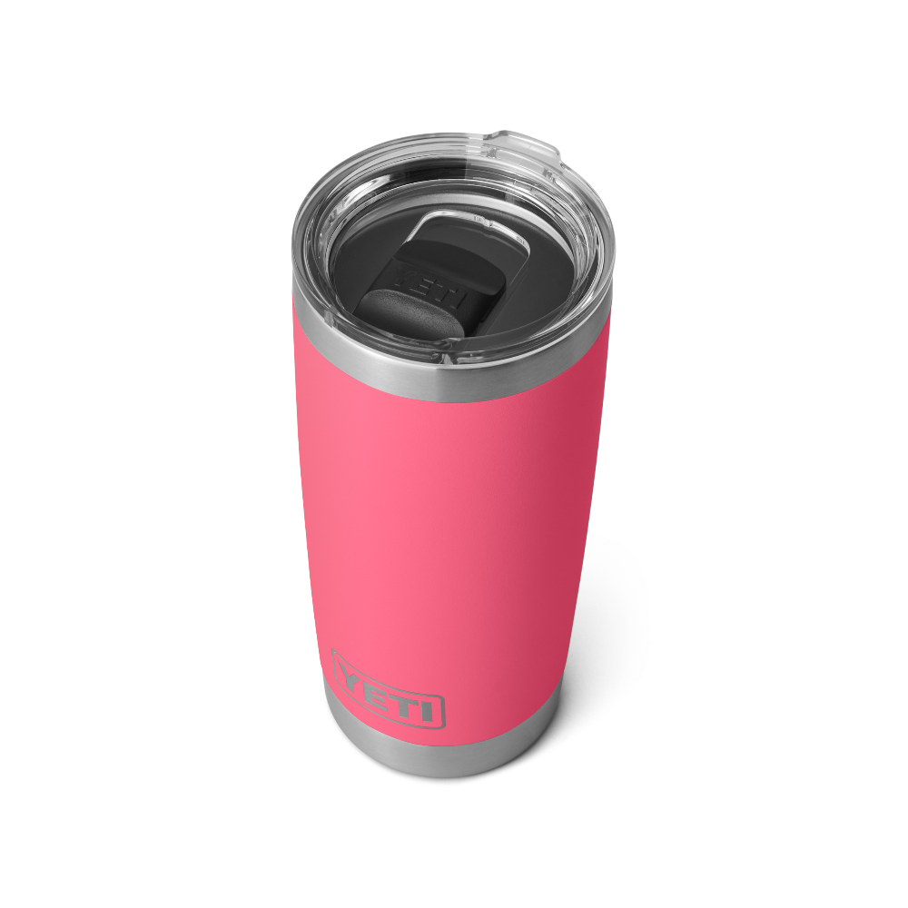 Rambler 20 oz Tumbler With Magslider Lid - Daybreak Yellow - Tropical Pink - Image 2