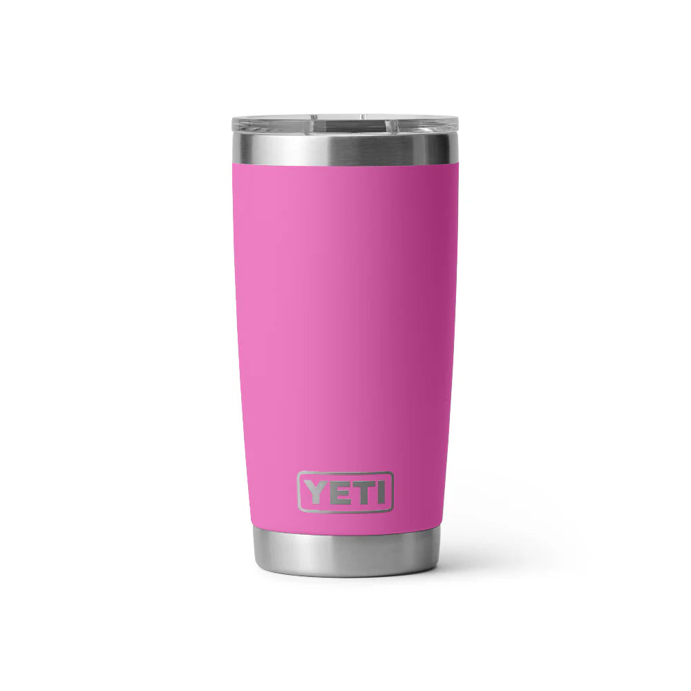 Rambler 20 oz Tumbler With Magslider Lid - Wildflower Fuchsia Pink - YETI Tumbler - Image 1