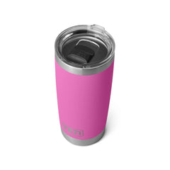 Rambler 20 oz Tumbler With Magslider Lid - Wildflower Fuchsia Pink - YETI Tumbler - Image 2