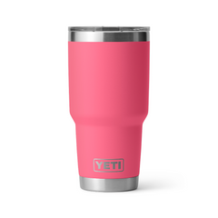 YETI Rambler 30 oz Tumbler With Magslider Lid in color Tropical Pink.