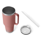 Rambler 42 oz Straw Mug in Sandstone Pink.