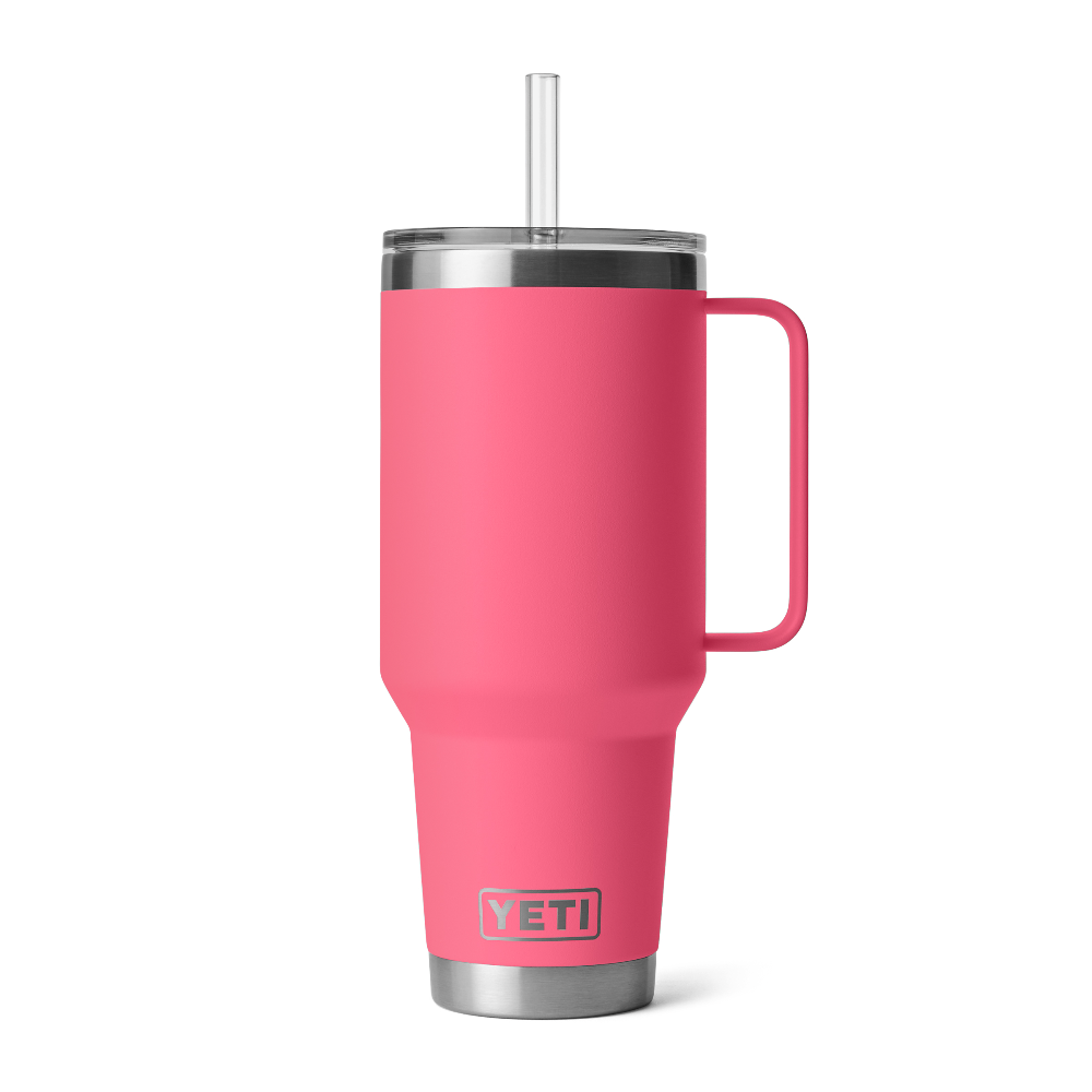 YETI Rambler 42 oz Straw Mug - Tropical Pink - YETI Rambler - Image 1