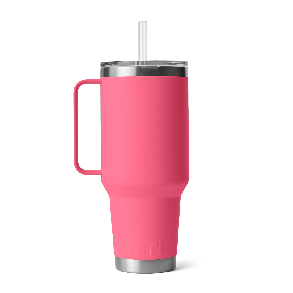 YETI Rambler 42 oz Straw Mug - Tropical Pink - YETI Rambler - Image 3