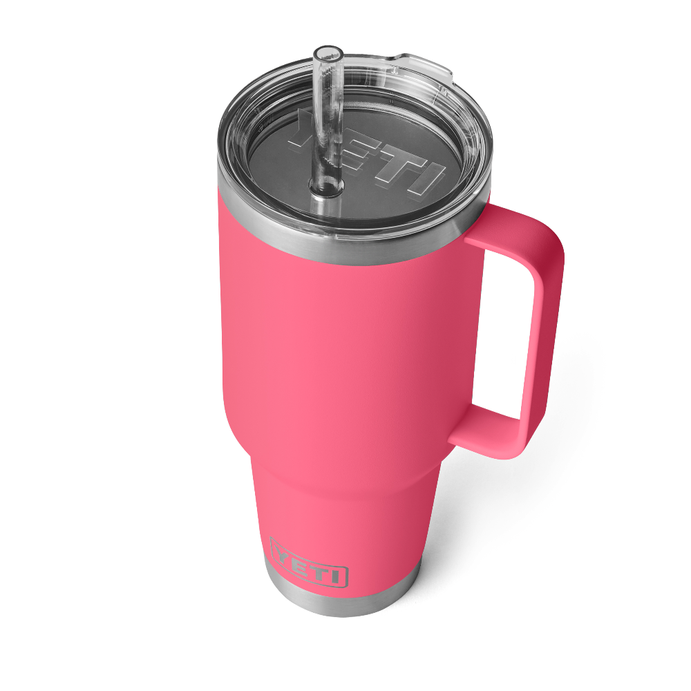 YETI Rambler 42 oz Straw Mug - Tropical Pink - YETI Rambler - Image 2