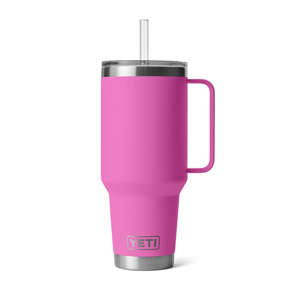 YETI Rambler 42 oz Straw Mug - Wildflower Fuchsia Pink - YETI Rambler - Image 1