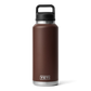 46 oz YETI rambler bottle with a chug cap lid, in color Wetlands Brown.