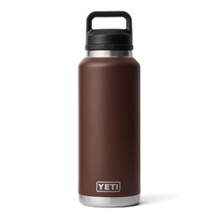 46 oz YETI rambler bottle with a chug cap lid, in color Wetlands Brown.