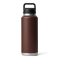 46 oz YETI rambler bottle with a chug cap lid, in color Wetlands Brown.