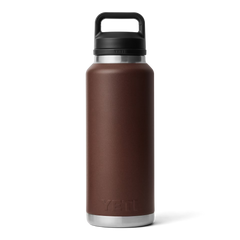 46 oz YETI rambler bottle with a chug cap lid, in color Wetlands Brown.