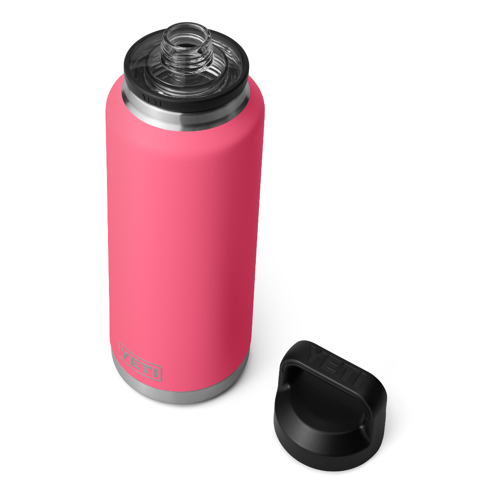 YETI Rambler 46 oz Bottle With Chug Cap in color Tropical Pink.