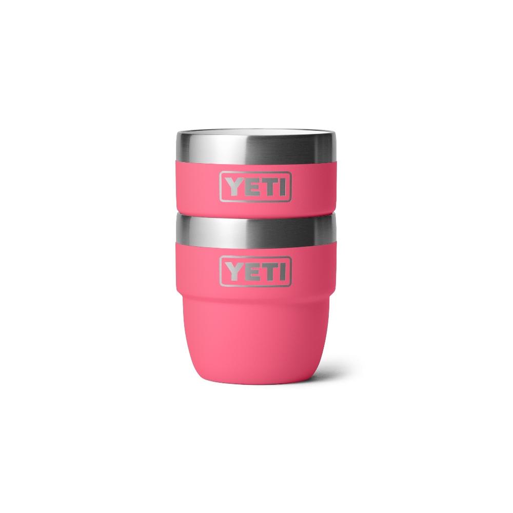 YETI Rambler 4 Oz Cups (2 Pack) in color Tropical Pink.