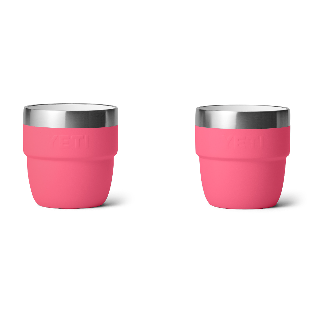 YETI Rambler 4 Oz Cups (2 Pack) in color Tropical Pink.