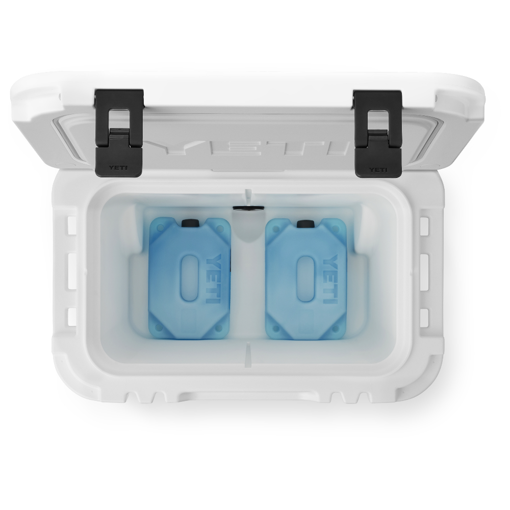 YETI Roadie 32 Wheeled Cooler in White.