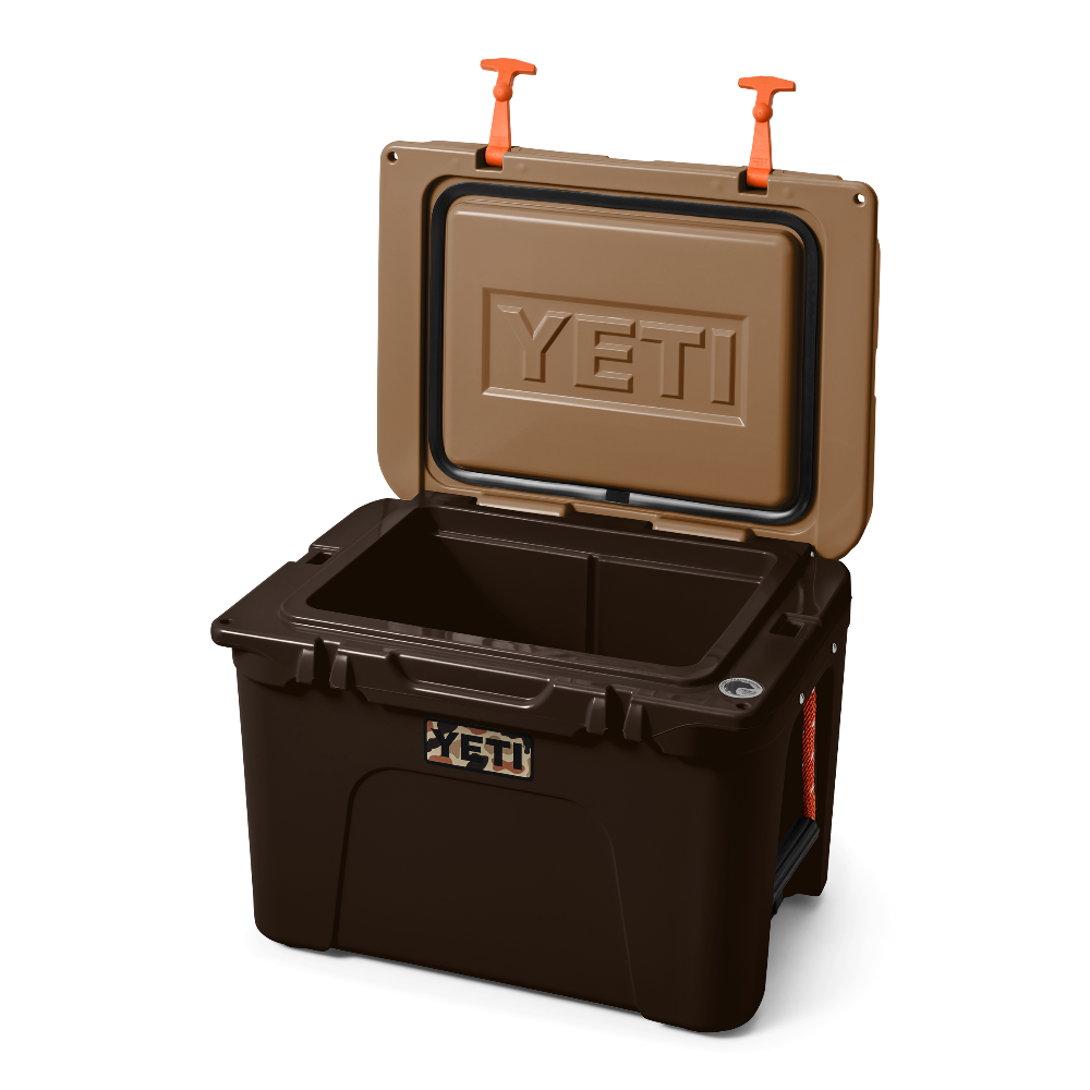 Limited edition YETI Tundra 35 cooler in color Wetlands Brown.