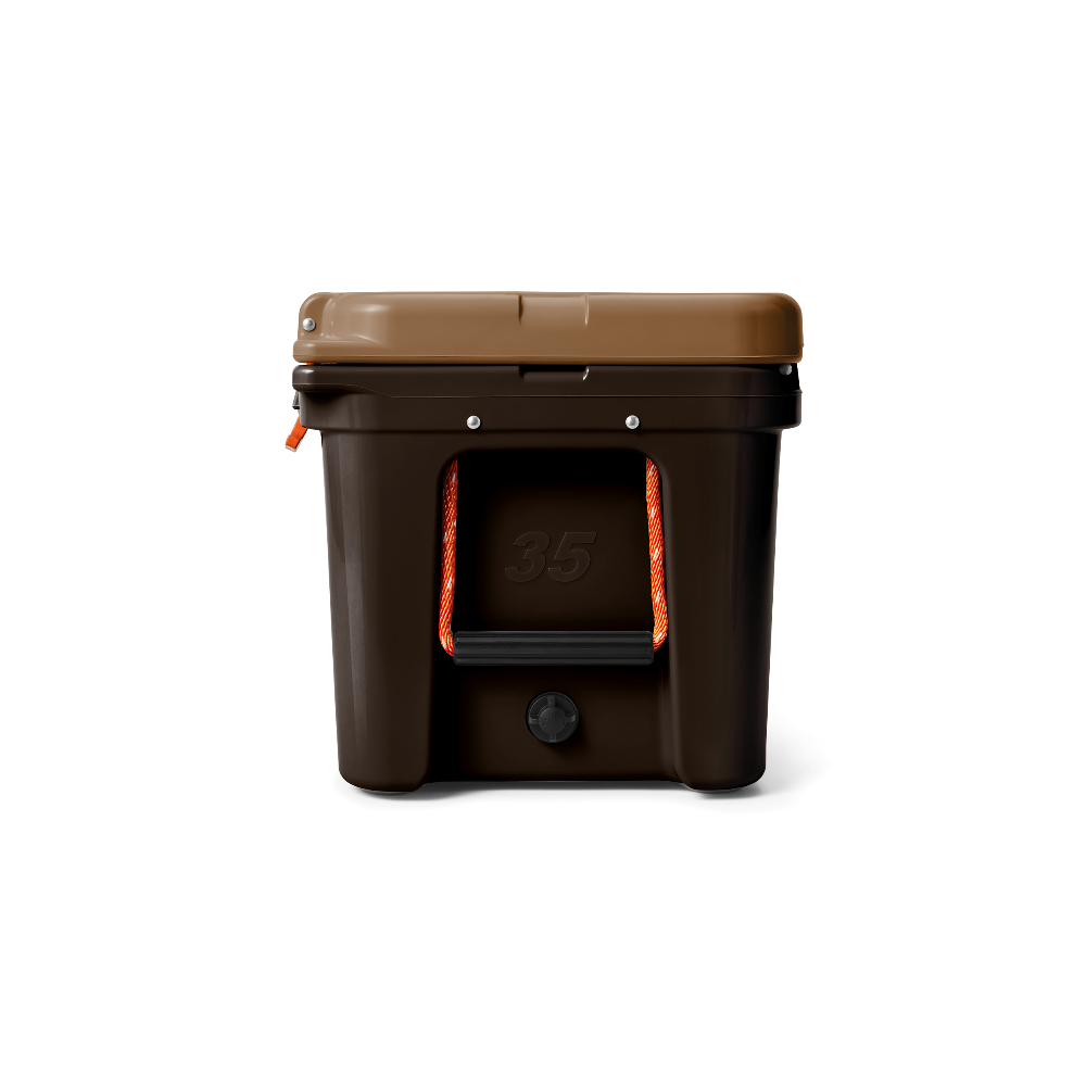 Limited edition YETI Tundra 35 cooler in color Wetlands Brown.