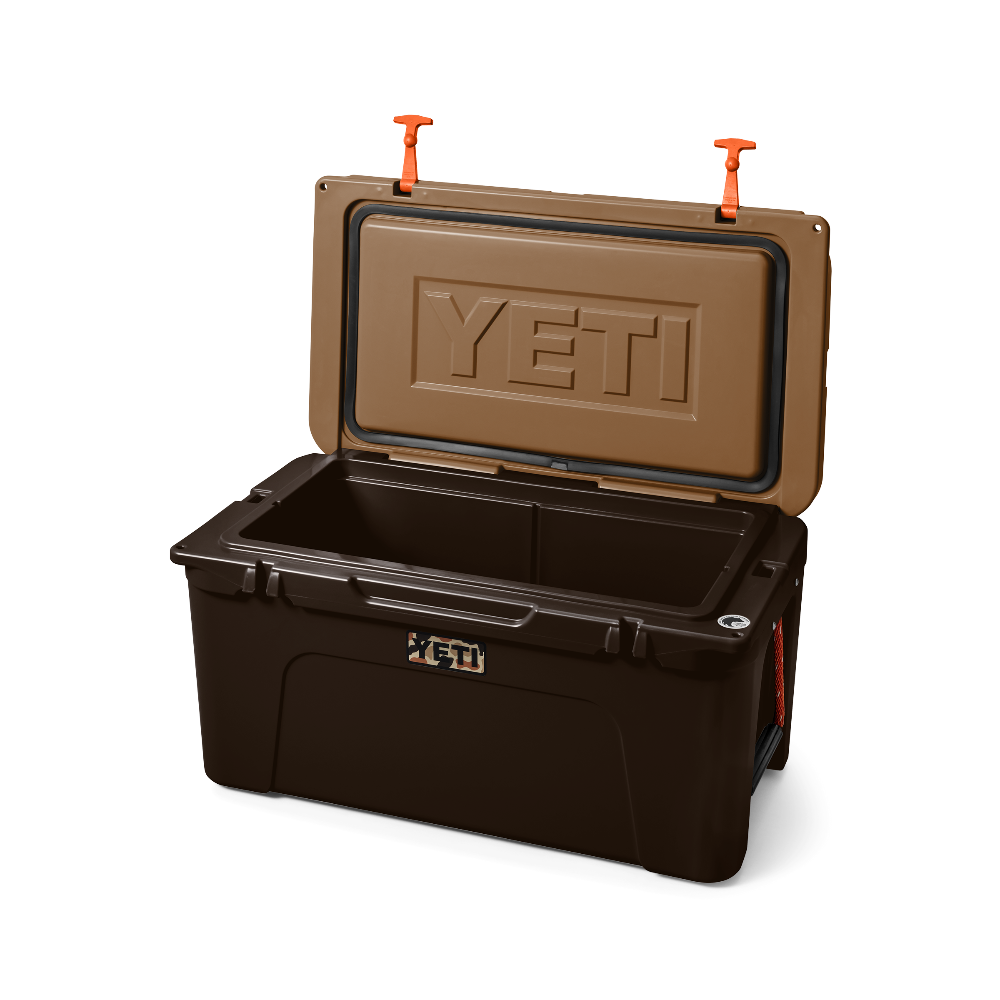 Limited edition YETI cooler, Tundra 65 hard cooler in color Wetlands Brown.