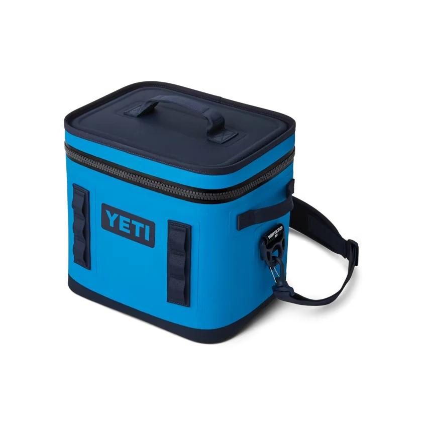 YETI Hopper Flip 12 Soft Cooler in Big Wave Blue.