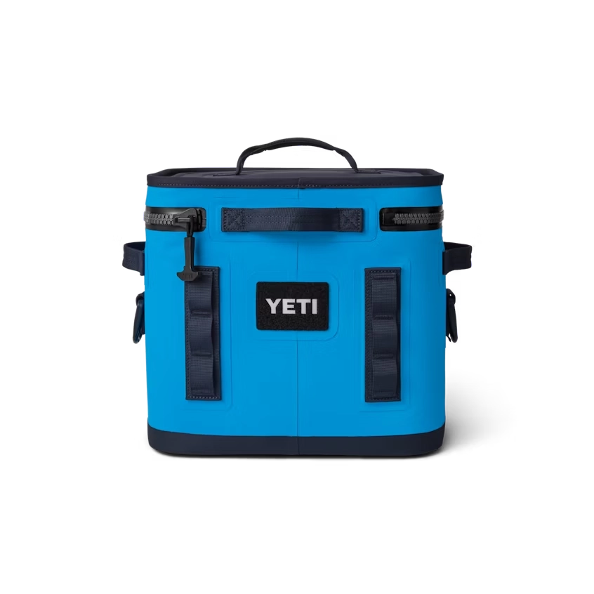 YETI Hopper Flip 12 Soft Cooler in Big Wave Blue.