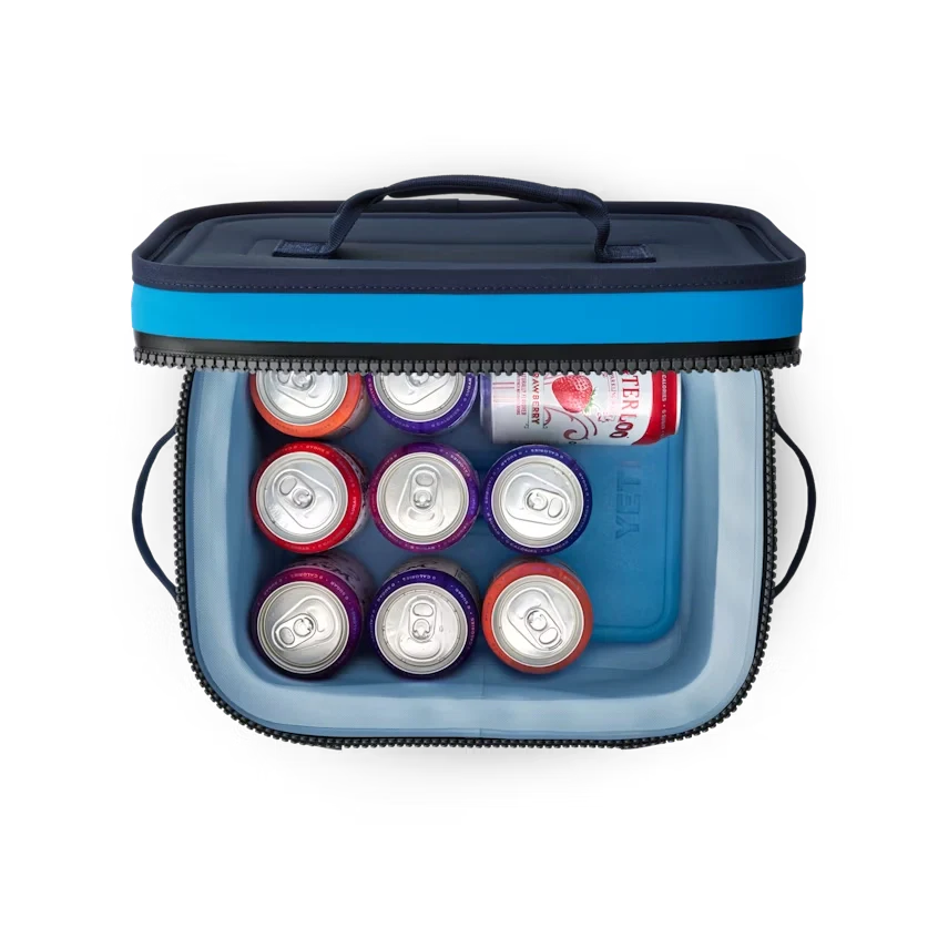 YETI Hopper Flip 12 Soft Cooler in Big Wave Blue.