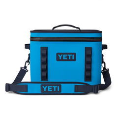 YETI Hopper Flip 18 Soft Cooler in Big Wave Blue.