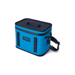 YETI Hopper Flip 18 Soft Cooler in Big Wave Blue.