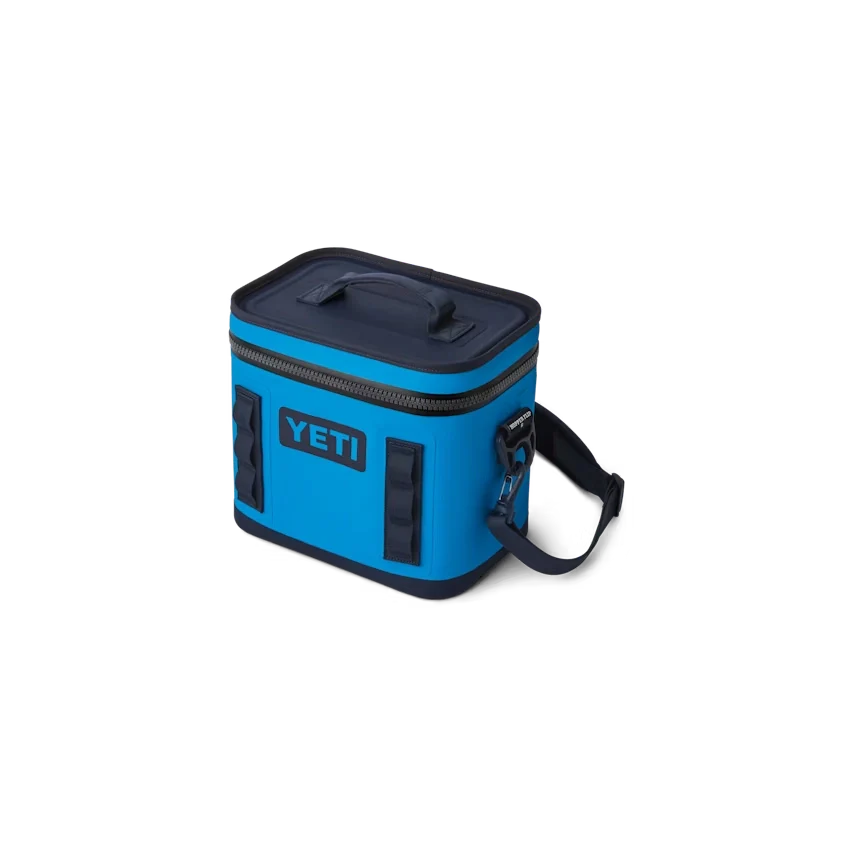 YETI Hopper Flip 8 Soft Cooler in Big Wave Blue.