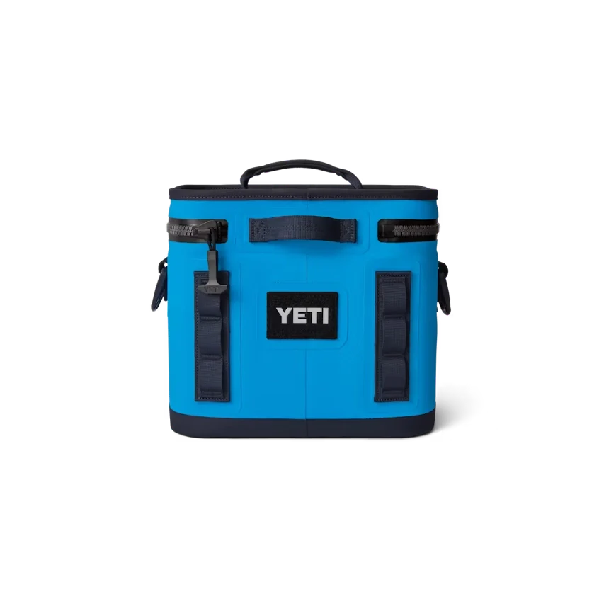 YETI Hopper Flip 8 Soft Cooler in Big Wave Blue.