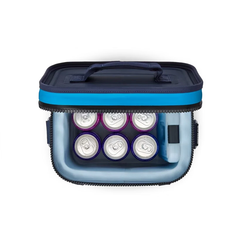 YETI Hopper Flip 8 Soft Cooler in Big Wave Blue.