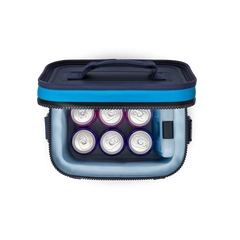 YETI Hopper Flip 8 Soft Cooler in Big Wave Blue.