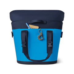 YETI Hopper M15 Tote Soft Cooler in Big Wave Blue.