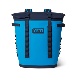 YETI Hopper Backpack M20 Soft Cooler in Big Wave Blue.