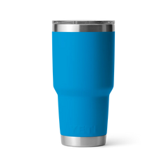 YETI Rambler 30 oz Tumbler With Magslider Lid in Big Wave Blue.