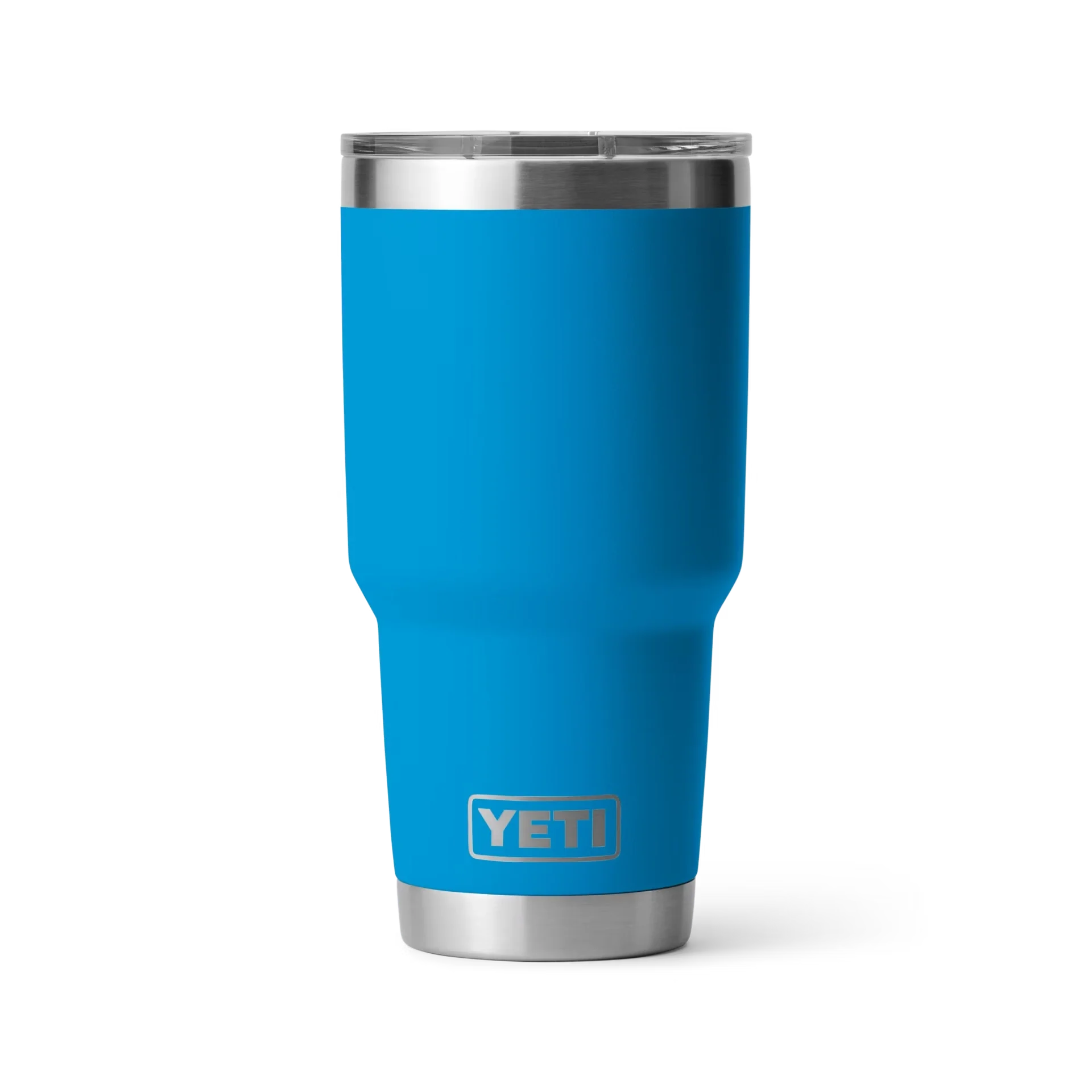 YETI Rambler 30 oz Tumbler With Magslider Lid in Big Wave Blue.