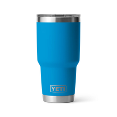 YETI Rambler 30 oz Tumbler With Magslider Lid in Big Wave Blue.