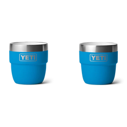 YETI Rambler 4 Oz Cups (2 Pack) in Big Wave Blue.