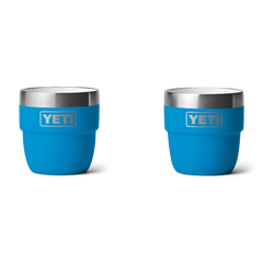 YETI Rambler 4 Oz Cups (2 Pack) in Big Wave Blue.