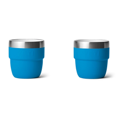 YETI Rambler 4 Oz Cups (2 Pack) in Big Wave Blue.