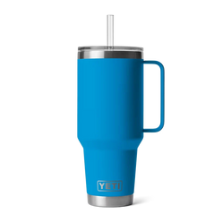 YETI Rambler 42 oz Straw Mug in Big Wave Blue.