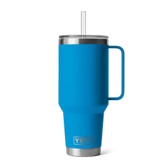 YETI Rambler 42 oz Straw Mug in Big Wave Blue.