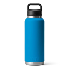 YETI Rambler 46 oz Bottle With Chug Cap in Big Wave Blue.