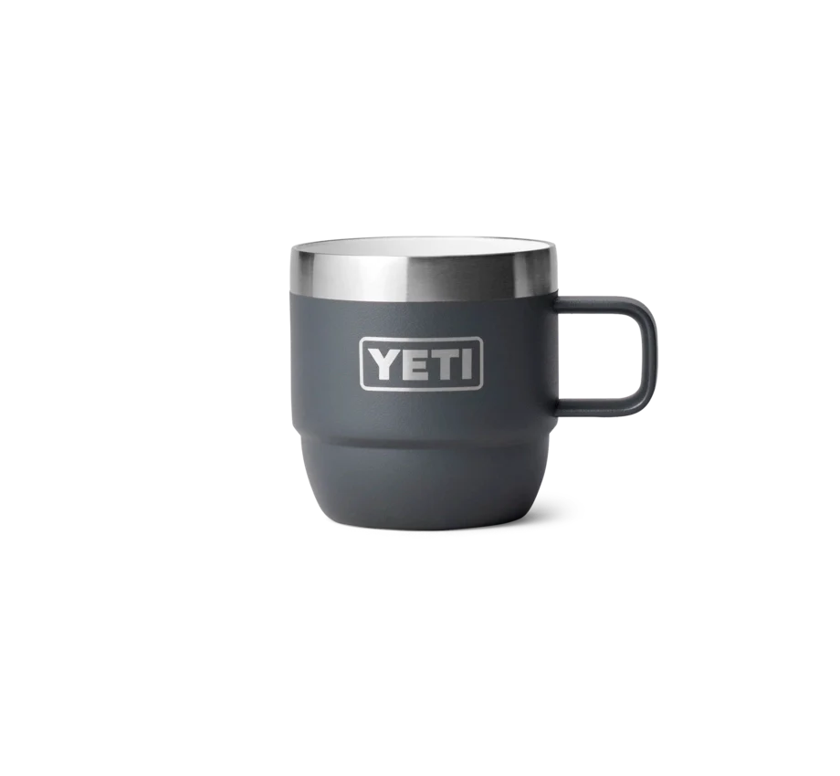 Rambler 6 oz Mug (2 Pack) - Charcoal - YETI Espresso Mugs - Image 3