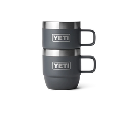 Rambler 6 oz Mug (2 Pack) - Charcoal - YETI Espresso Mugs - Image 1