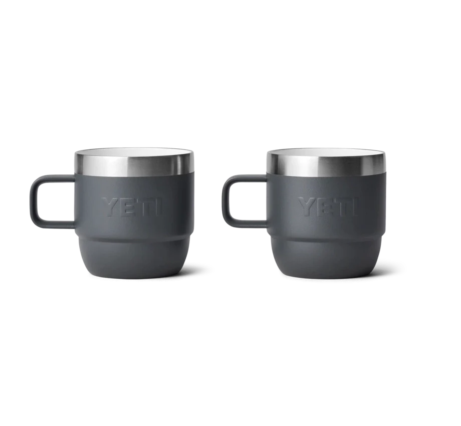 Rambler 6 oz Mug (2 Pack) - Charcoal - YETI Espresso Mugs - Image 5