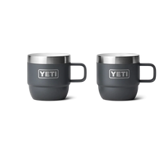 Rambler 6 oz Mug (2 Pack) - Charcoal - YETI Espresso Mugs - Image 2