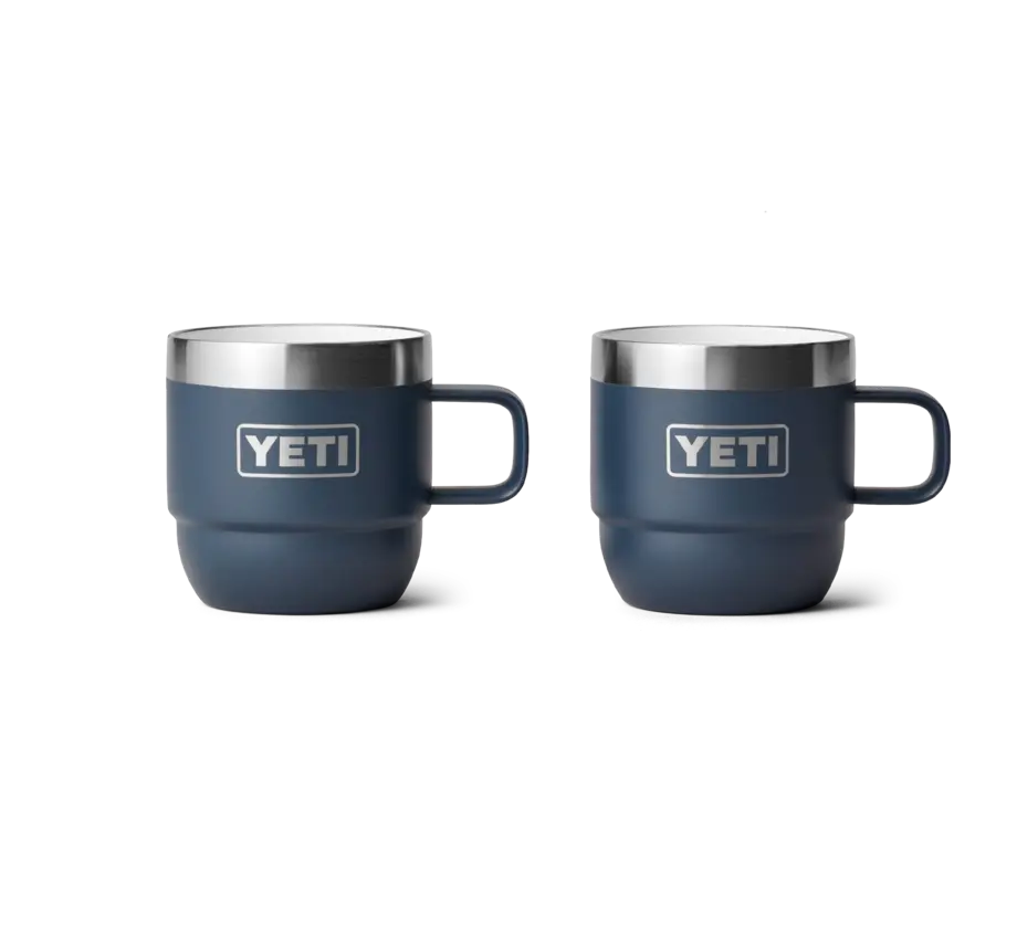 Rambler 6 oz Mug (2 Pack) - Navy - YETI Espresso Mugs - Image 1