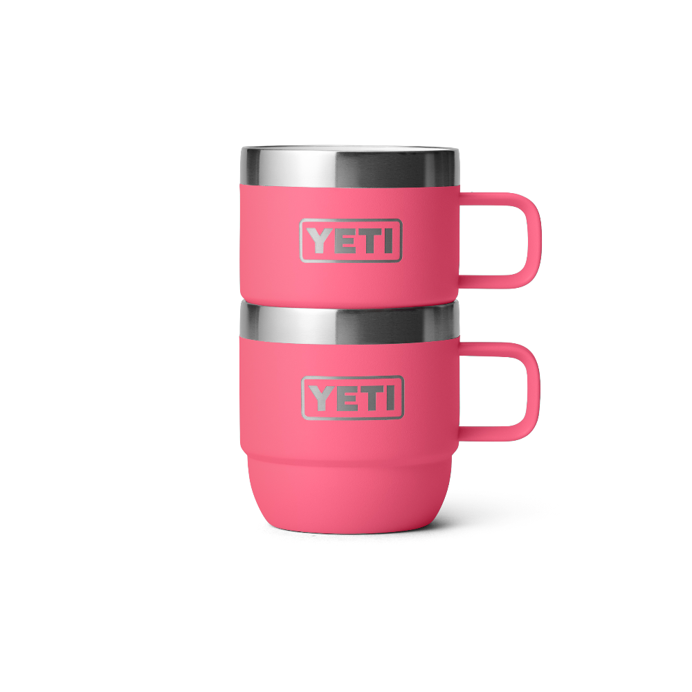 YETI Rambler 6 oz Mug (2 Pack) in color Tropical Pink.
