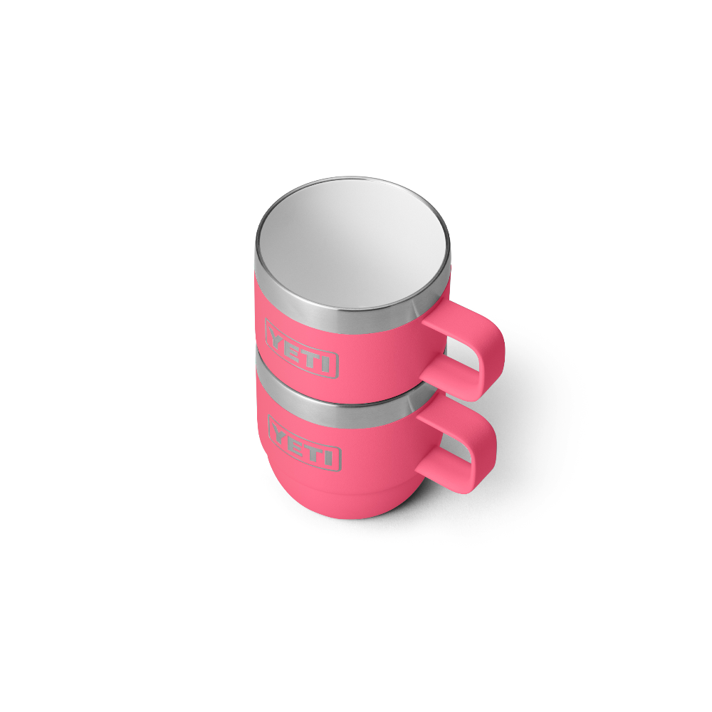 YETI Rambler 6 oz Mug (2 Pack) in color Tropical Pink.